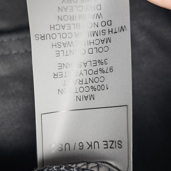 Maniere De Voir Pants Womens 6 Black Utility Cargo Straight Leg Straps Tripp Y2K - Picture 6 of 7